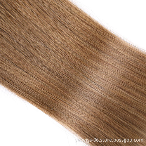 Double Drawn Burmese Virgin Tape Hair Vendors PayPal Accept, Human Hair Manufacturer 8# Pure Color Virgin Cuticle Aligned Weaves